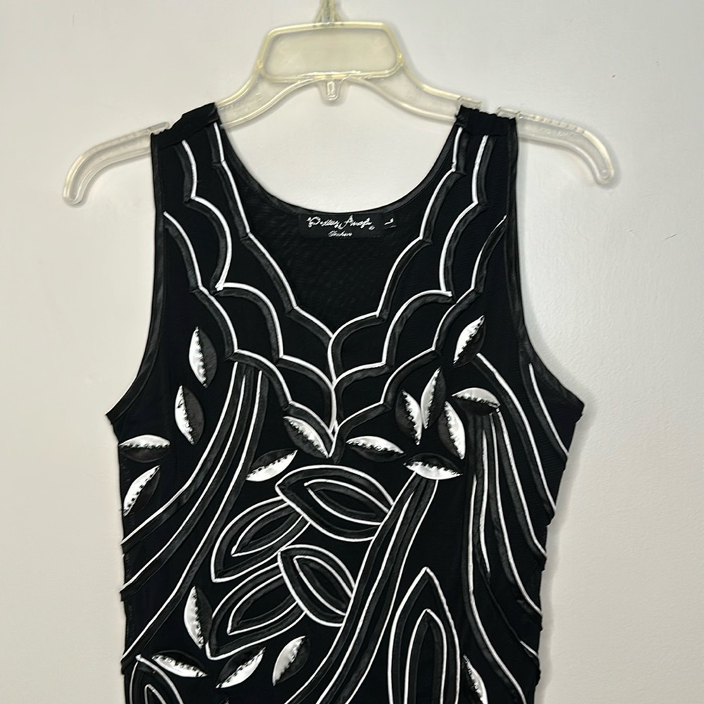 Silk Black beaded top